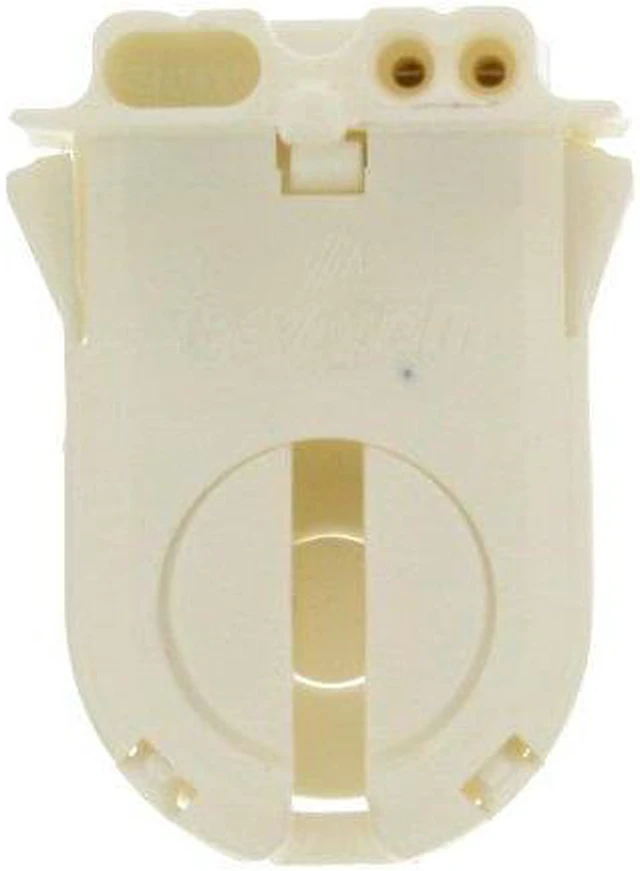 Main image of Leviton 23653-WWP Medium Bi-Pin T8 T12 Wide-Wing Shunted Snap-In Slide-On Fluorescent Lampholder