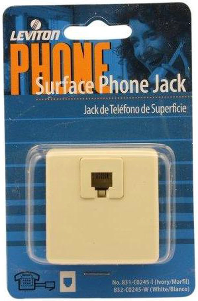 Alt view image 3 of 3 - IVRY SURF MOUNT PHONE JACK