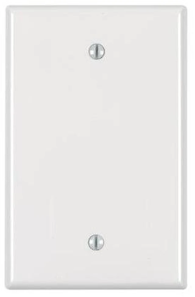 Main image of Pj13-W 1-Gang Blank Wallplate, Midway Size, White Leviton Misc. Electrical