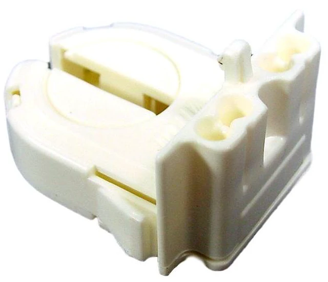 Main image of Leviton 13652-WP Medium Bi-Pin T8 Dedicated Wide-Wing Snap-In Slide-On Fluorescent Lampholder