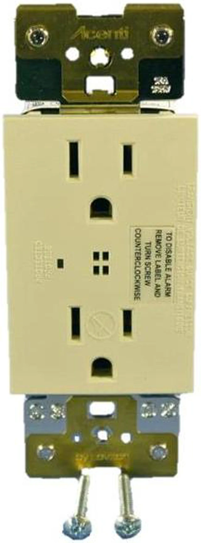 Main image of Leviton ACSSR-DFT Acenti surge protection duplex receptacle,15A-125VAC, NEMA 5-15R - Driftwood