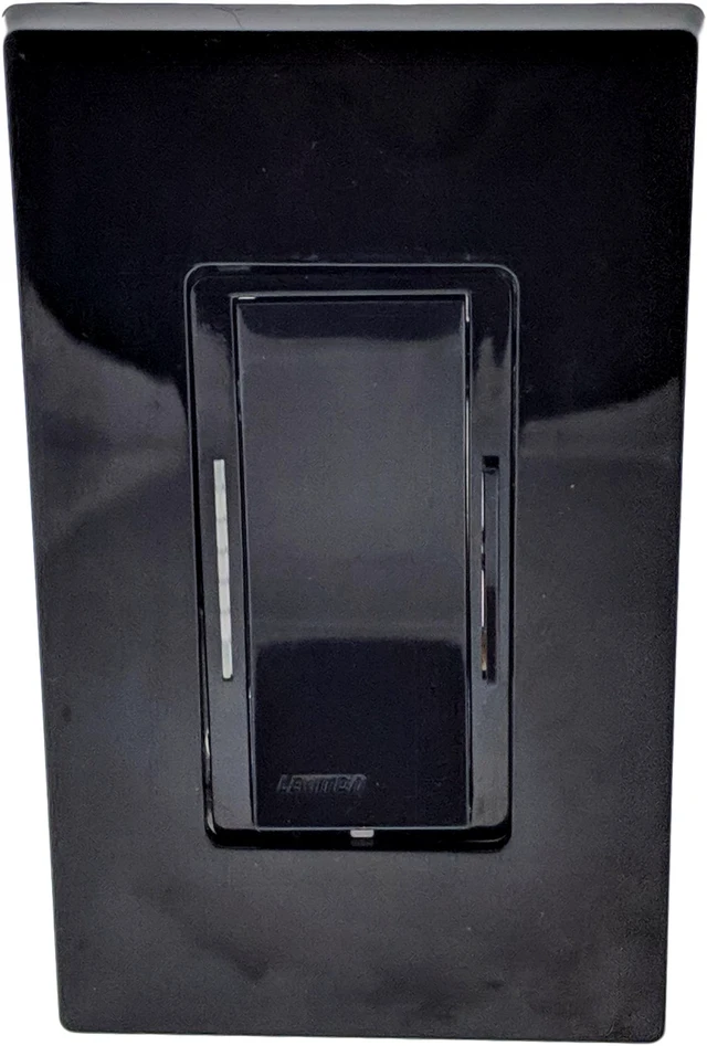 Alt view image 2 of 4 - Leviton Black Vizia Low Voltage Dimmer Switch VZM10-1LE