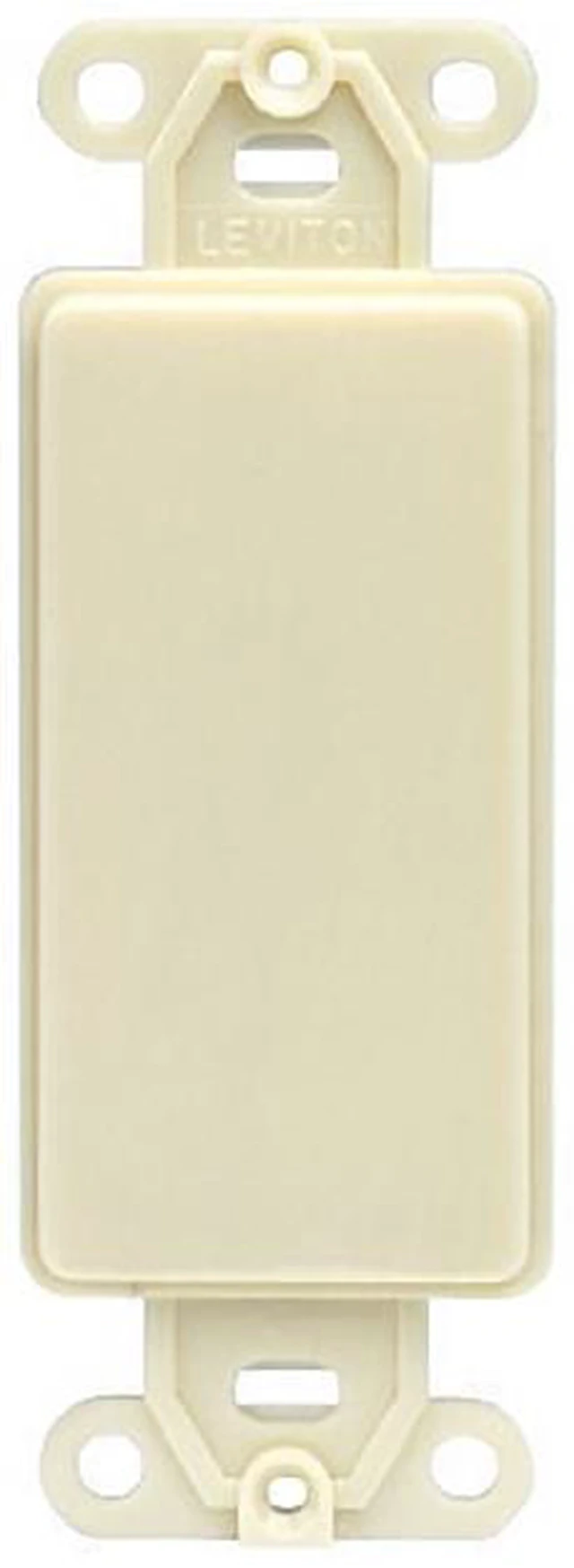 Alt view image 5 of 5 - Leviton 80414-I Blank Decora Adapter, No Hole, Plastic, Ivory