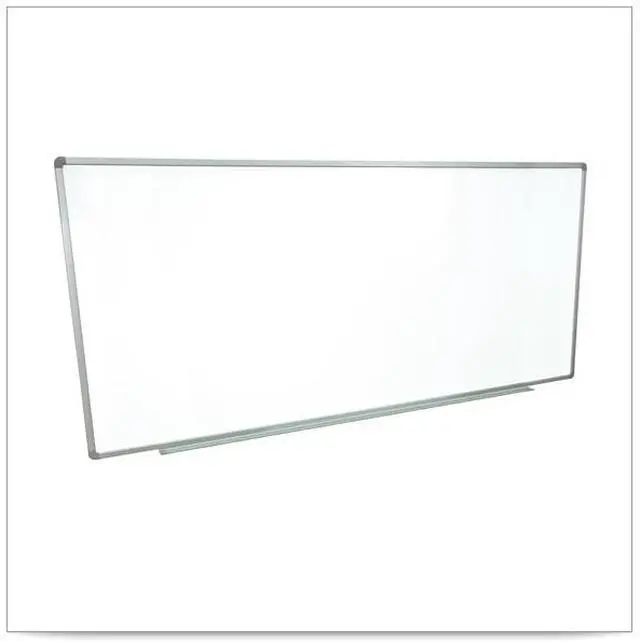 Alt view image 3 of 11 - Luxor Wall-Mounted Magnetic Whiteboard - 96" x 40" -White Surface, Silver Aluminum Frame  WB9640W