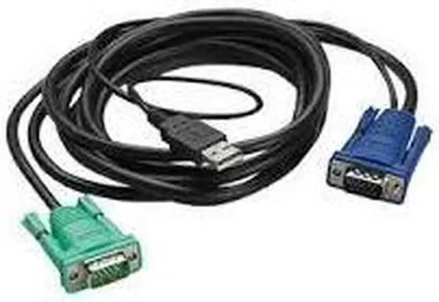 Alt view image 2 of 3 - HPE 396633-001 USB/VGA/RJ-45 Data/Video/Network Cable