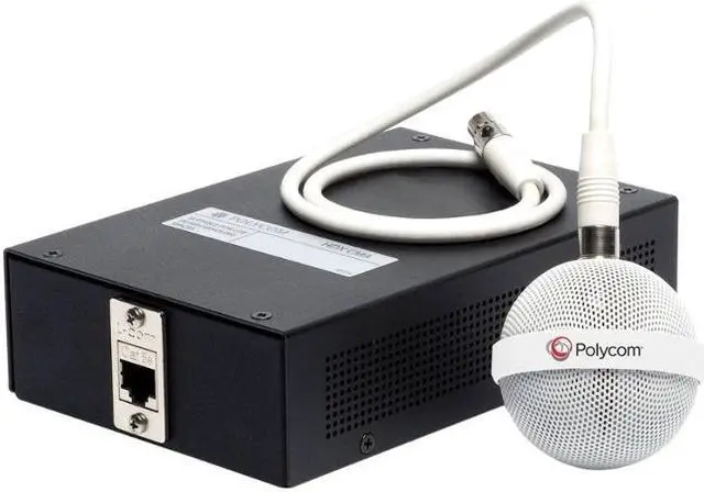 Alt view image 3 of 7 - Poly 2200-23809-002 2200-23809-002 Wired Microphone - White