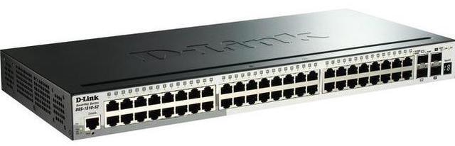 Alt view image 3 of 3 - D-Link 52-Port Gigabit Stackable SmartPro Switch Including 4 10GbE SFP+ Ports
