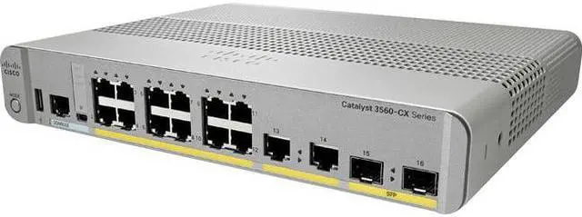 Alt view image 5 of 6 - Cisco 3560CX-8PC-S Layer 3 Managed Ethernet Switch
