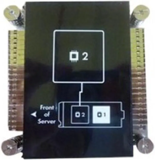 Alt view image 2 of 2 - HPE CPU 2 Heatsink Katar Wide BL460 G8
