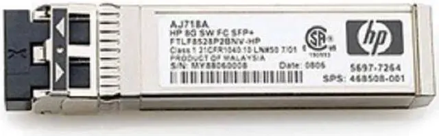 Main image of HP AJ715A Short Wave B-series Fibre Channel SFP (mini-GBIC) Module