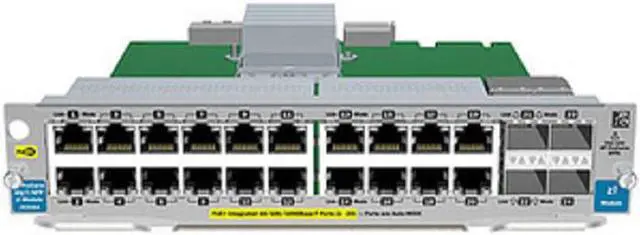 Alt view image 5 of 6 - HP J9535A 20Port Gigt Poe By 4Port Sfp V2 Zl Module