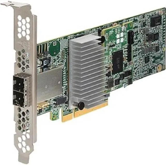 Alt view image 3 of 11 - LSI Logic Controller Card 05-25528-04 MegaRAID 9380-8e Single 8Port SATA/SAS PCI-Express 12Gb/s Low Profile Brown Box