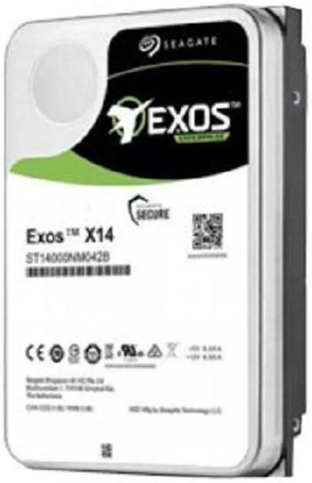 Alt view image 2 of 4 - Seagate Exos X14 10TB 7200 RPM SATA 6Gb/s 256MB Cache 512e/4Kn Enterprise 3.5-inch Internal Hard Drive (ST10000NM0478)