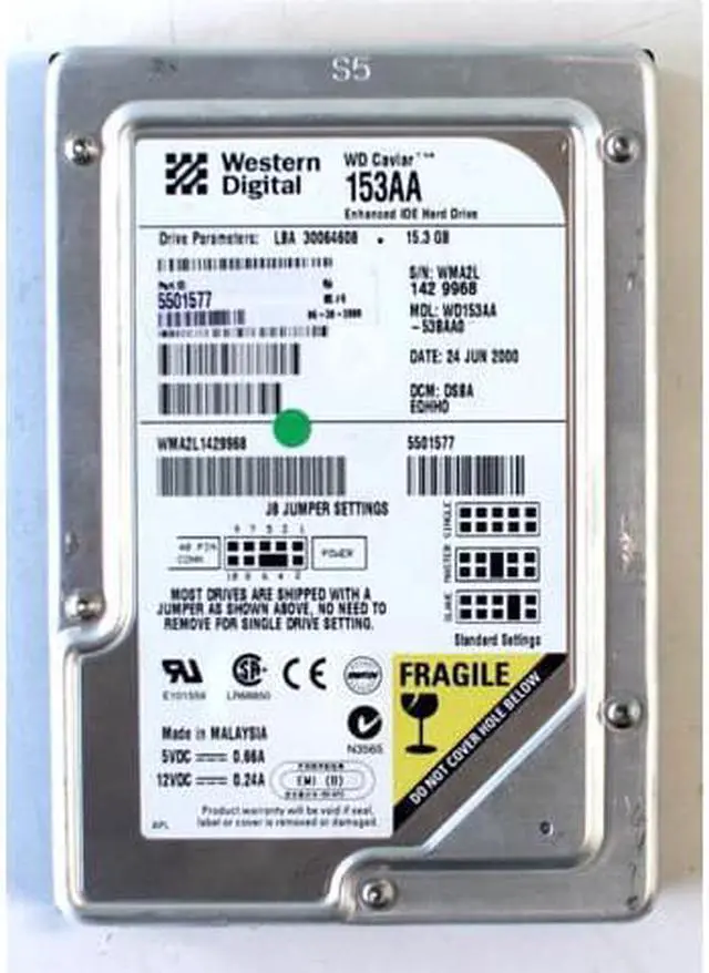 Alt view image 5 of 5 - HDD, 15.3GB, 30064608, DSBAEQHH0, 5501577, Part ID:5501577