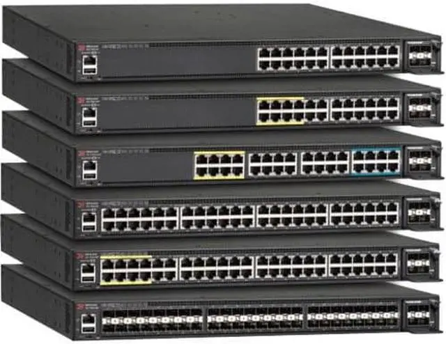Alt view image 5 of 5 - Brocade ICX7450-48-E Icx 7450-48 - Switch - L3 - Managed - 48 X 10/100/1000 + 4 X 10 Gigabit Sfp+ - Rack-Mountable