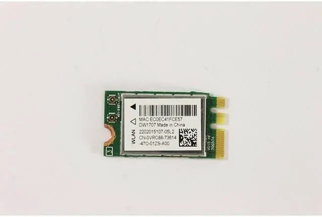 Alt view image 5 of 7 - Dell OEM Wireless DW1707 WLAN WiFi 802.11 b/g/n  Bluetooth 4.0 NGFF Card VRC88