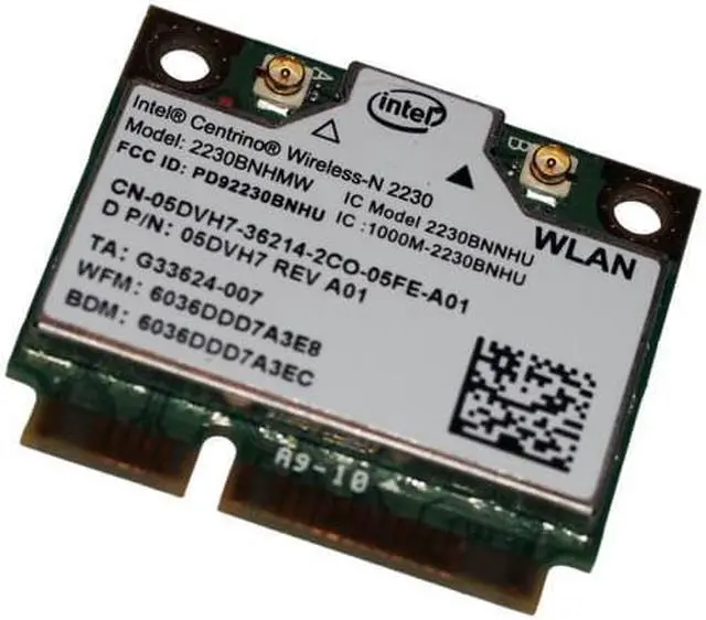 Alt view image 6 of 8 - Intel Centrino Wireless-N 2230 WLAN WiFi 802.11 b/g/n Wireless Card 5DVH7