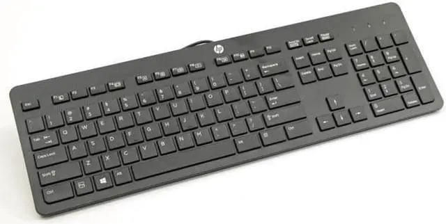 Alt view image 7 of 9 - New HP 803181-001 Wired USB Slim Keyboard