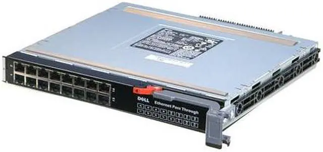 Main image of DELL Ww060 Poweredge M1000E 16Port Ethernet Pass Through Module