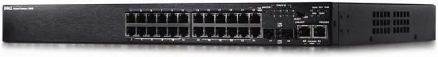 Main image of Dell Networking N2024P - Switch - L2+ - Managed - 24 x 10/100/1000 + 2 x 10 Gigabit SFP+ - rack-mountable - PoE+