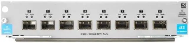 Main image of HP 8 Ports 1G/10GbE SFP+ MACsec v3 zl2 - For Data Networking, Optical Network Optical Fiber Gigabit Ethernet 10 Gigabit Ethernet - 10GBase-X - 10 Gbit/s - SFP+