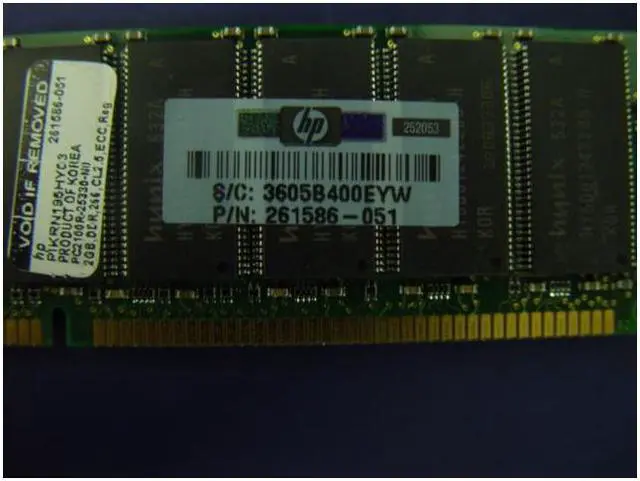 Alt view image 3 of 3 - HP 261586-051 DIMM, REG, 2GB,PC2100,1.2-inch