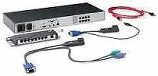 Alt view image 2 of 2 - Compaq 400338-001 2X8-Port KVM Switch