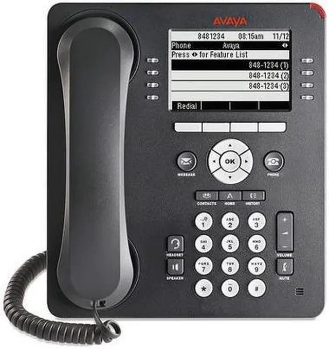 Alt view image 2 of 3 - Avaya 700504842 9508 IP Phone - Wall Mountable, Desktop - Charcoal Gray