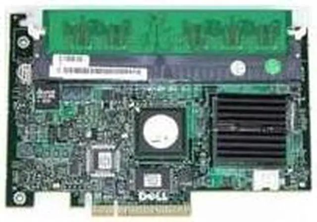 Alt view image 3 of 6 - Dell PowerEdge TU005 PCI-Express x8 SAS PERC 5/i SAS RAID Controller Adapter Card