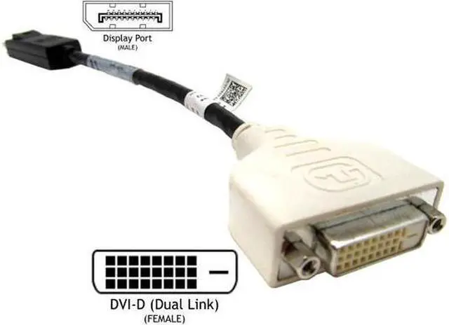 Alt view image 5 of 5 - DELL 023Nvr Dp To Dvi (Display Port Dvi) Cable Adapter Dongle