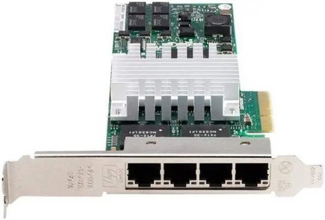 Alt view image 5 of 5 - HP NC364T Network Adapter 10/100/1000Mbps PCI-Express 4 x RJ45
