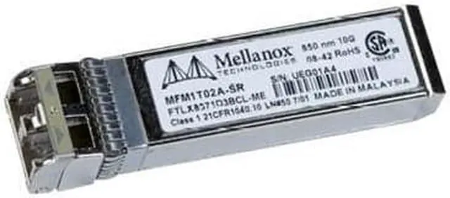 Alt view image 3 of 5 - Mellanox MFM1T02A-SR SFP+ Optical Module for 10GBASE-SR