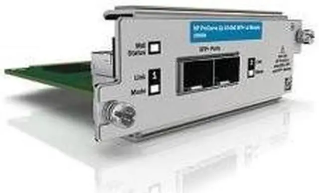 Alt view image 6 of 6 - HP JD368B 2p 10-GbE SFP+ A5500/E4800/E4500 Module