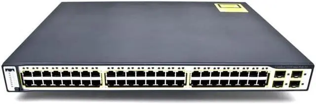 Alt view image 18 of 20 - Cisco 3750 Series 48 Port PoE Switch, WS-C3750-48PS-E, Lifetime Warranty