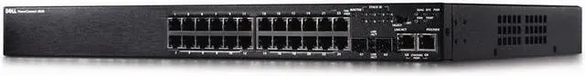 Alt view image 2 of 4 - Dell Networking N2024P - Switch - L2+ - Managed - 24 x 10/100/1000 + 2 x 10 Gigabit SFP+ - rack-mountable - PoE+