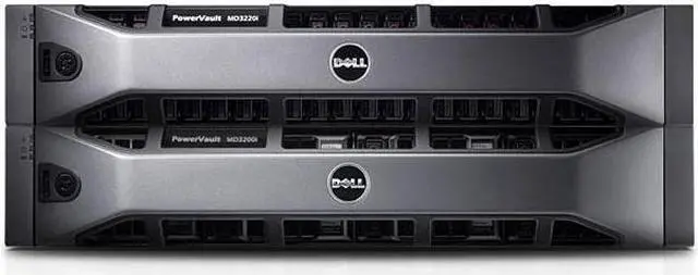 Alt view image 2 of 3 - DELL Md3200I Powervault Dual Controller Hard Drive Array 12Bay 12 X 0 Hdd Installed