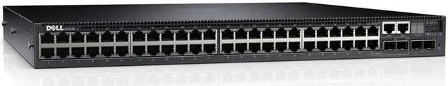 Main image of Dell Networking N2048P - Switch - L2+ - Managed - 48 x 10/100/1000 + 2 x 10 Gigabit SFP+ - rack-mountable - PoE+