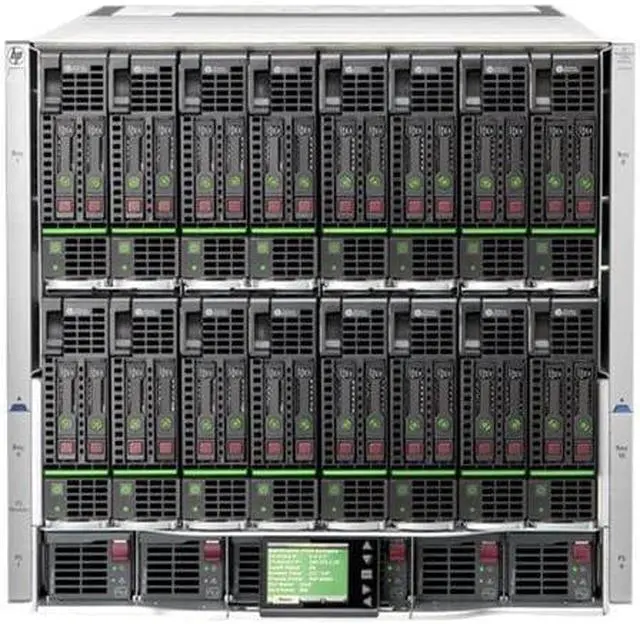 Main image of Hp Blc7000 Three-Phase Enclosure W/6 Power Supplies And 10 Fans W/16 Insight Control Environment Licenses - Rack-Mountable - 10U - For Integrity Bl890C I2; Proliant Bl2 X 220C G7  Bl460C G7  Bl490C G7