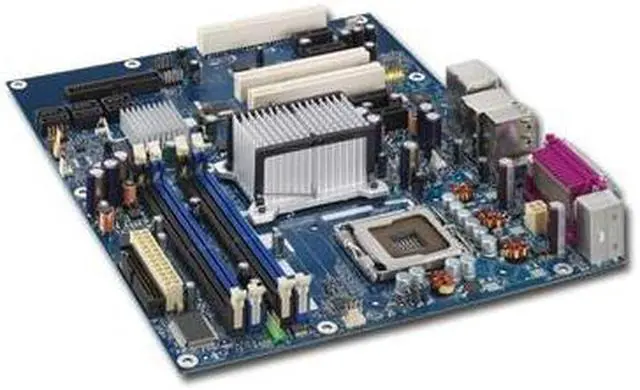 Alt view image 2 of 3 - Intel BLKDG965WHMKR Chipset-G965 Express Socket-LGA775 8Gb DDR2-800MHz 24-Pin ATX Motherboard with Backplate Only