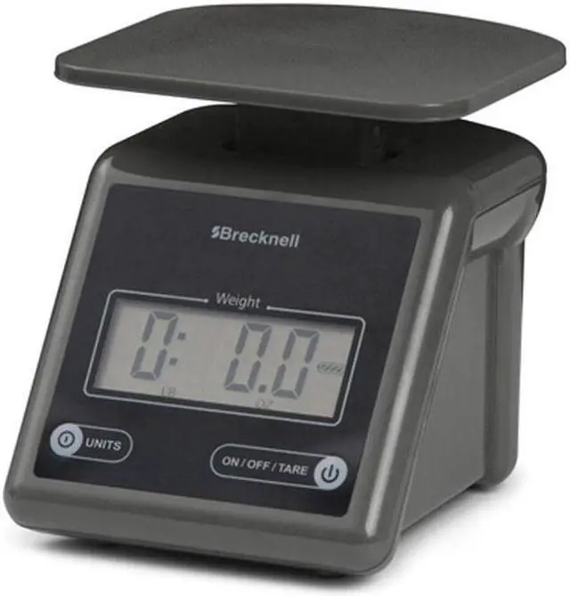 Alt view image 4 of 13 - Brecknell Electronic Postal Scale, 7 lbs Capacity, 6 4/5 x 5 3/5 Platform, Gray