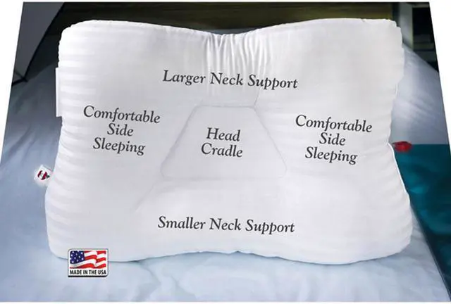 Alt view image 3 of 11 - Core Products Mid-Core Pillow White Gentle Support