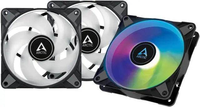 Alt view image 3 of 17 - ARCTIC ACFAN00232A P12 PWM PST A-RGB (3 Pack) 120 mm PWM case Fan Optimized for Static Pressure 2000 RPM 3 pin Black