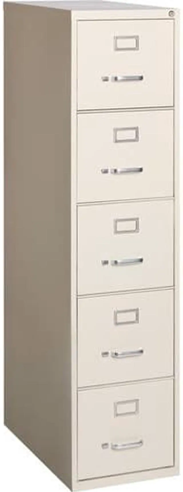 Alt view image 9 of 9 - Lorell Commercial Grade Vertical File Cabinet - 15" x 26.5" x 61" - 5 x Drawer(s) for File - Letter - Vertical - Ball-be