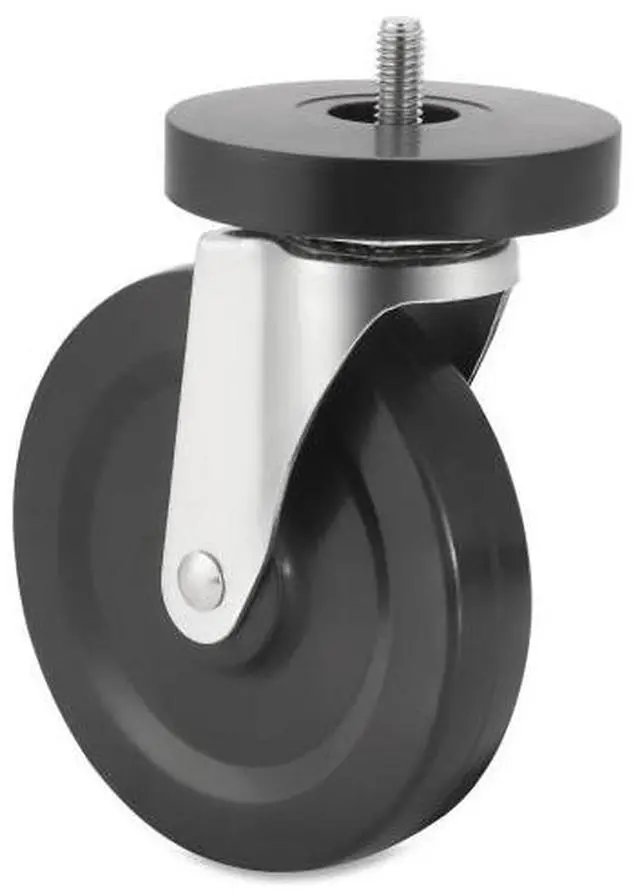 Main image of Lorell Caster Kit 5" Wheel f/ Industr. Shelving 4/ST Black 84861