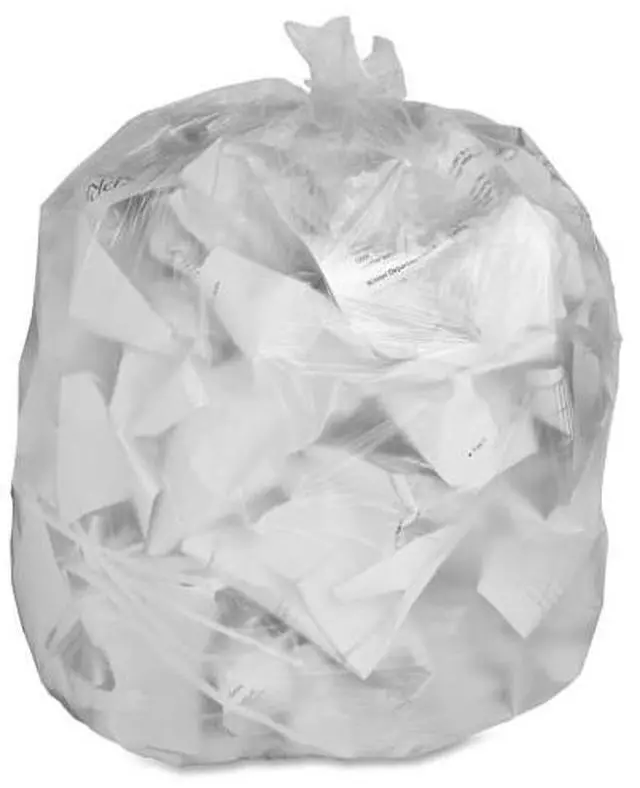 Alt view image 2 of 10 - Genuine Joe Trash Can Liners 30 Gallon .6Mil 30"x36" 250/CT Clear 01012