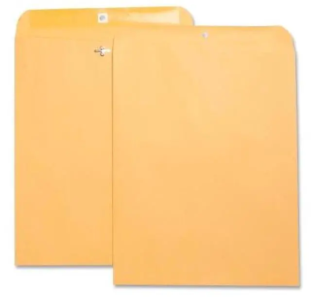 Alt view image 2 of 9 - Business Source Hvy-duty Clasp Envelopes 11-1/2"x14-1/2" 100/BX Brown Kraft