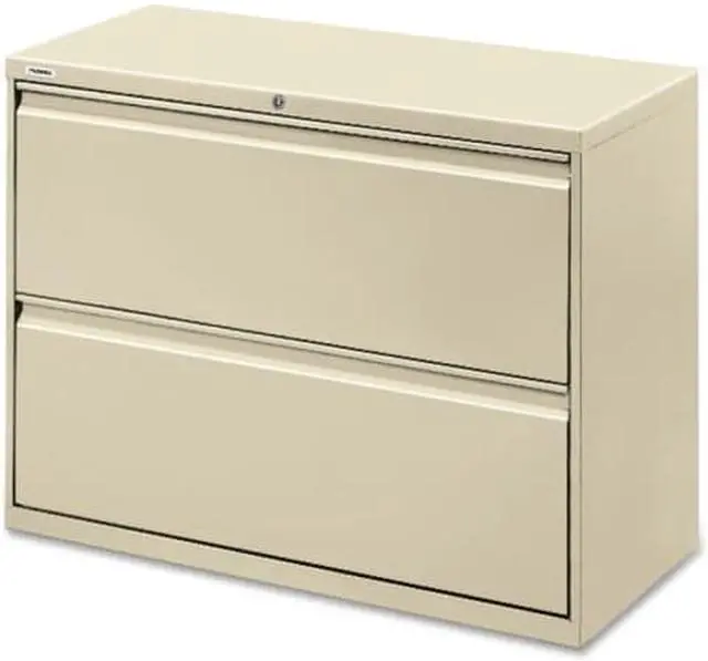 Alt view image 4 of 11 - Lorell Lateral File 2-Drawer 36"x18-5/8"x28" Putty 60447
