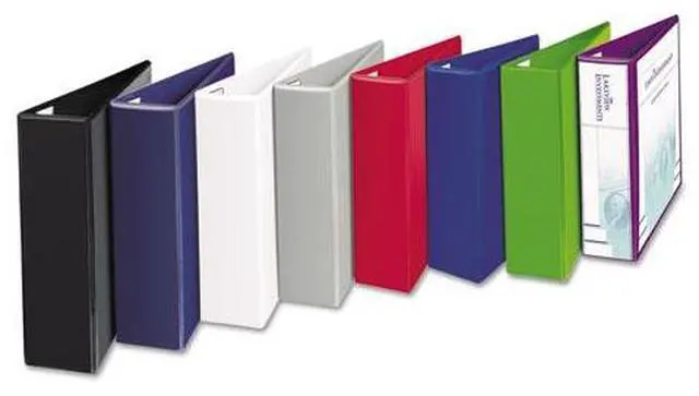 Alt view image 5 of 13 - Avery Heavy-Duty View Binder w/Locking EZD Rings 5" Cap Chartreuse 79815