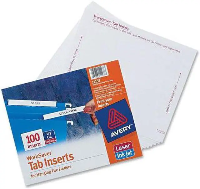 Alt view image 7 of 11 - Avery Insert,1/5cut,F/Tabs,1c 11136