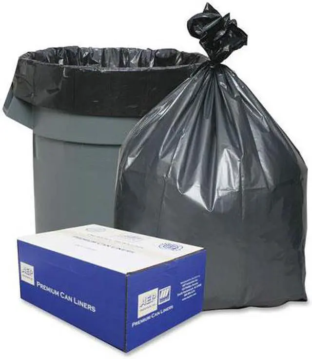 Alt view image 4 of 8 - Platinum Plus Can Liner Super Hexene Resin 55-60gal 1.55 Mil 39 x 56 50/Carton